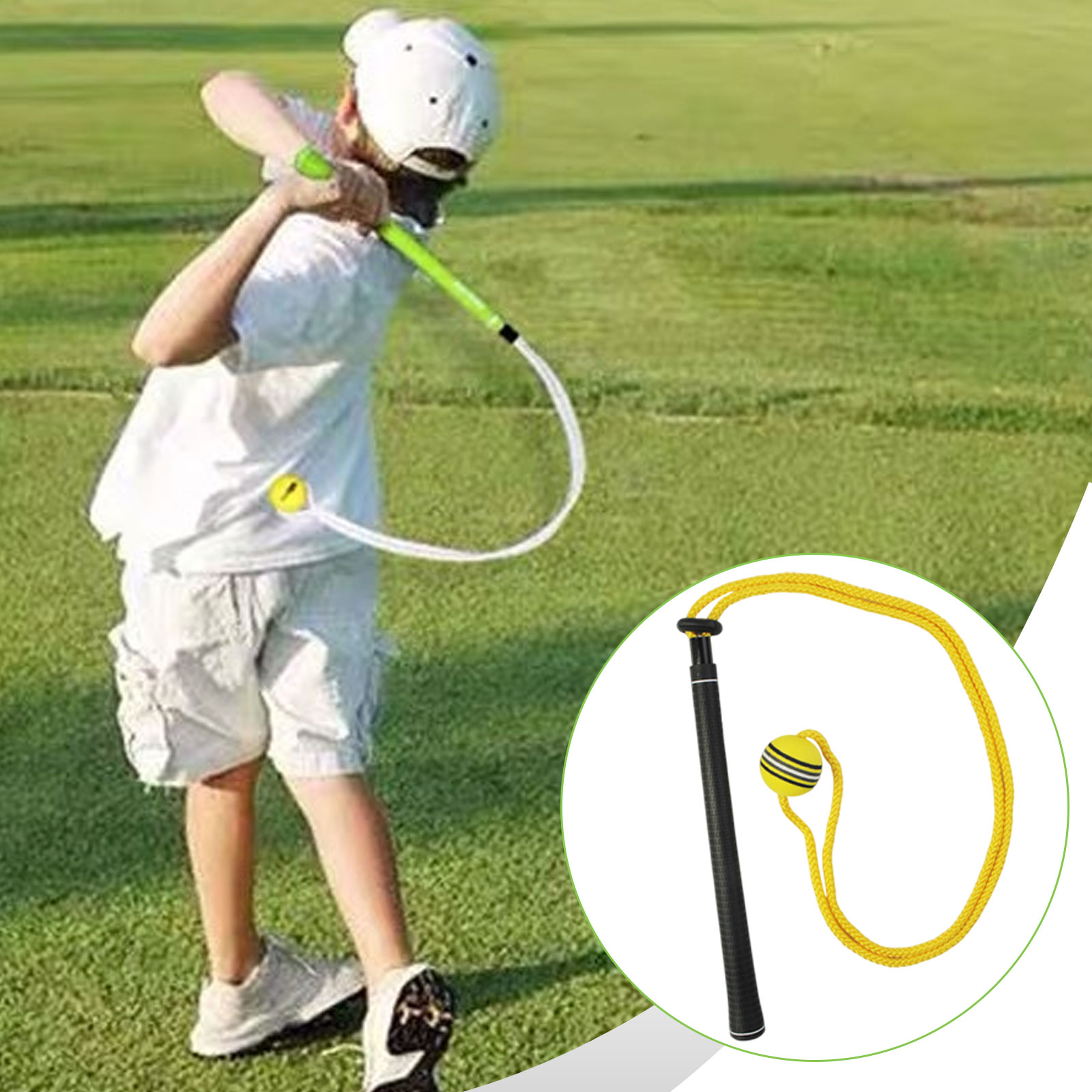Golf Swing Trainer Elastic Rop - Golf Equipment For Beginners recension och pris