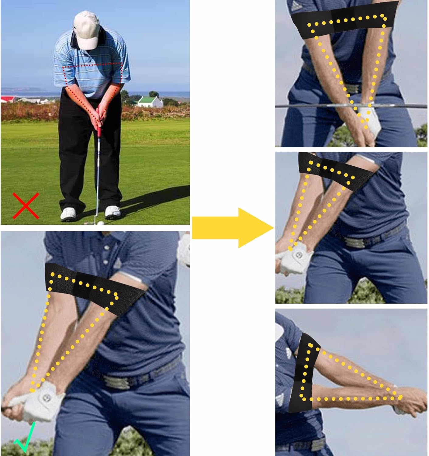 Golf Swing Elastic Tension Ban - Golf Equipment For Beginners recension och pris